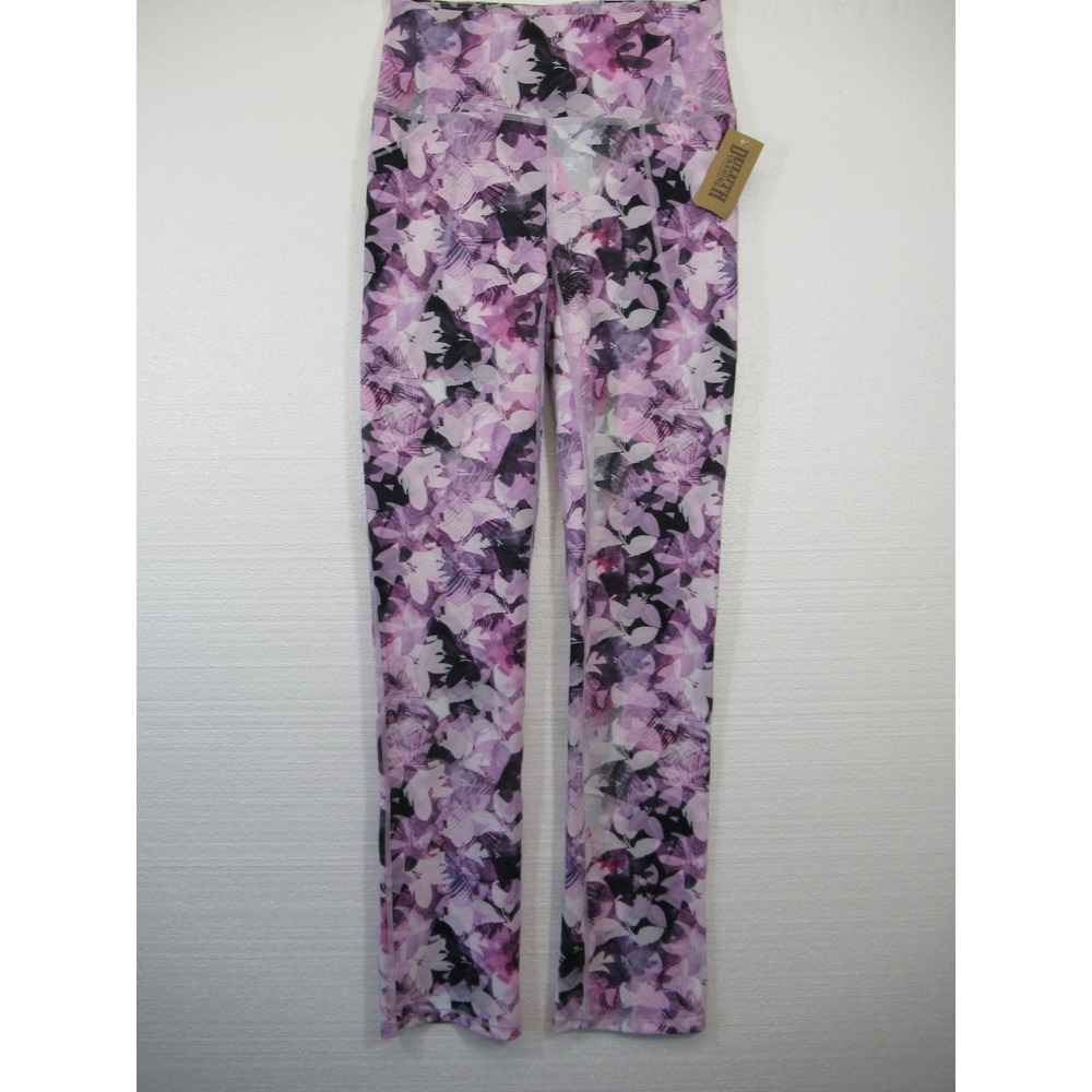 NEW Duluth Trading NoGA Sculpting Slim Leg Pants Women XS Purple Floral